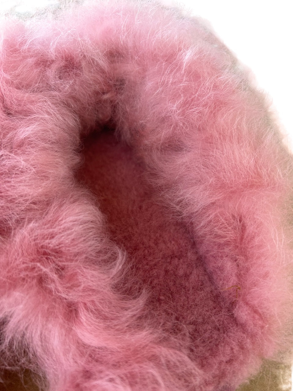 FREE DELIVERY ALL-OVER US, 5-7 DAYS DELIVERY TIME. Genuine Sheepskin Women's Slippers  Open-back Pink.