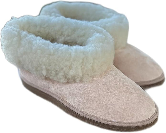 Genuine Sheepskin Women's Slippers Bootie style