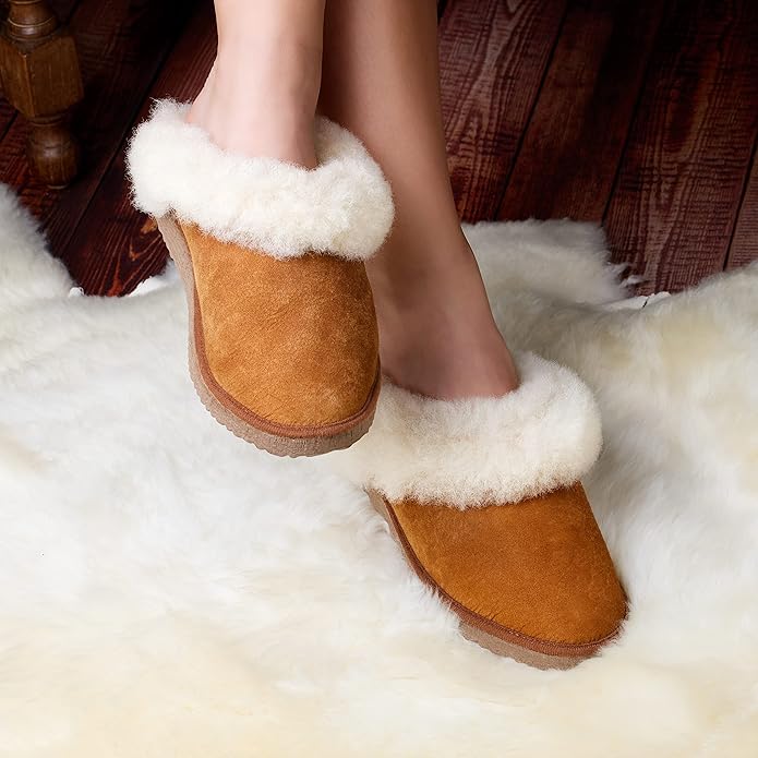 Genuine Sheepskin Women's Slippers