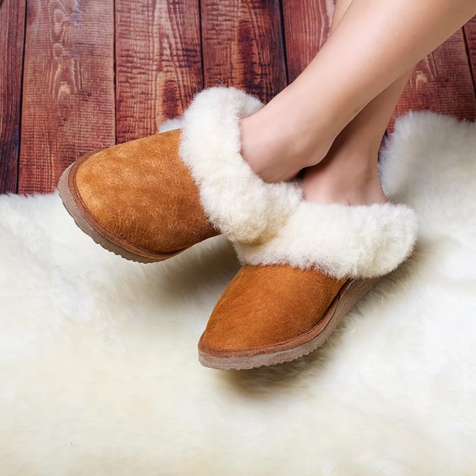 Genuine Sheepskin Women's Slippers