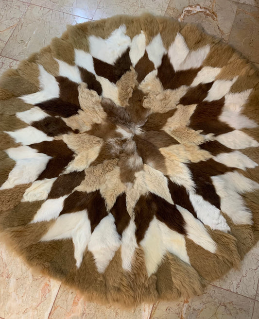 Sheepskin Round Area Rug